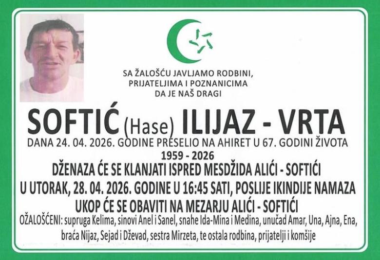 Softić (Hase) Ilijaz &ndash; Vrta