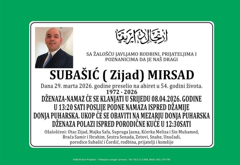 Suba&scaron;ić (Zijad) Mirsad