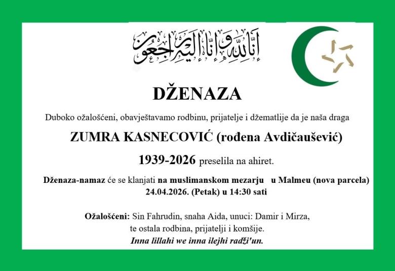 Zumra Kasnecović (rođena Avdičau&scaron;ević)