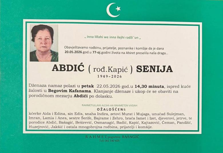 Abdić (rođ. Kapić) Senija