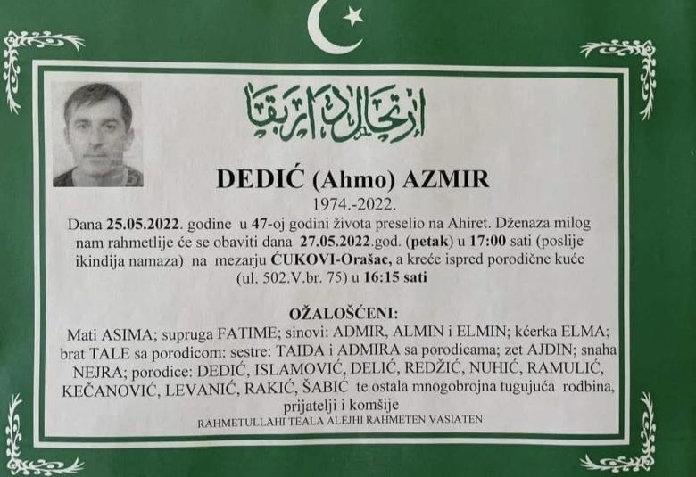 Dedić (Ahmo) Azmir