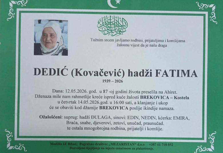 Dedić (Kovačević) hadži Fatima