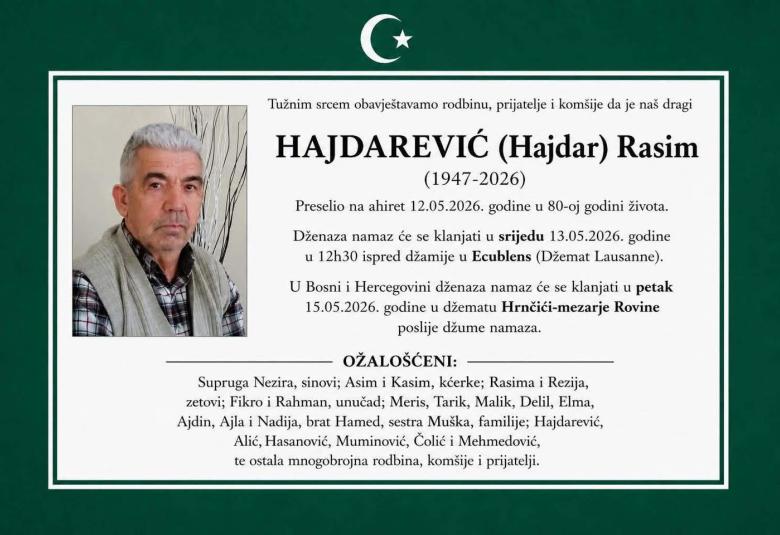 Hajdarević (Hajdar) Rasim