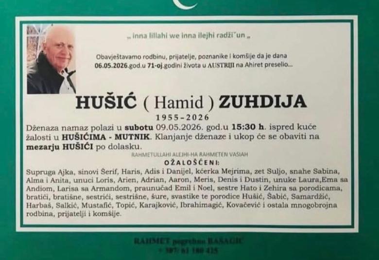 Hu&scaron;ić (Hamid) Zuhdija