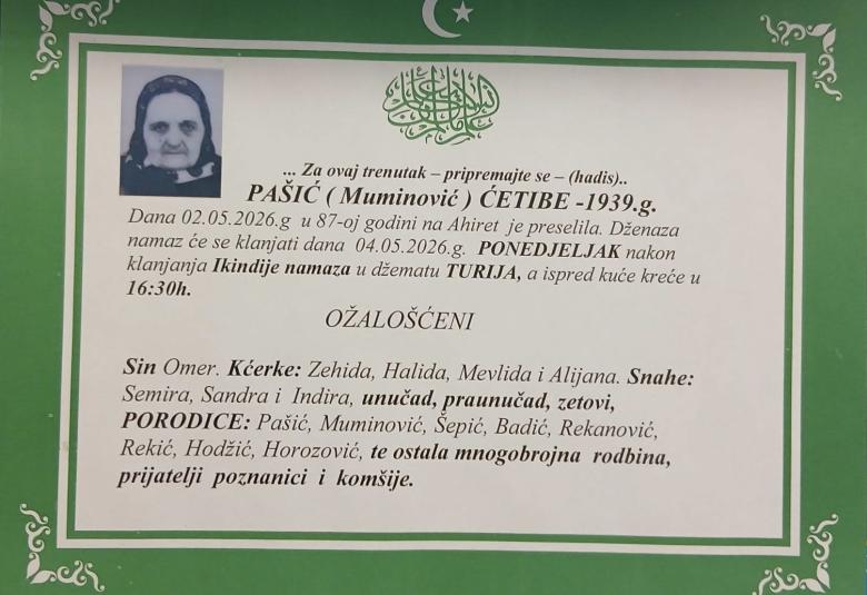 Pa&scaron;ić (Muminović) Ćetibe 