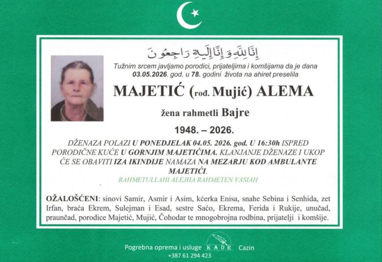 Majetić (rođ. Mujić) Alema