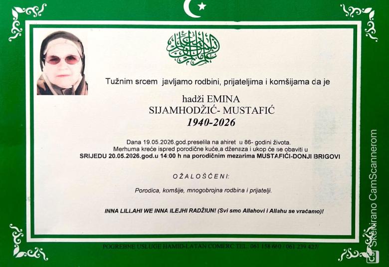 Hadži Emina Sijamhodžić &ndash; Mustafić