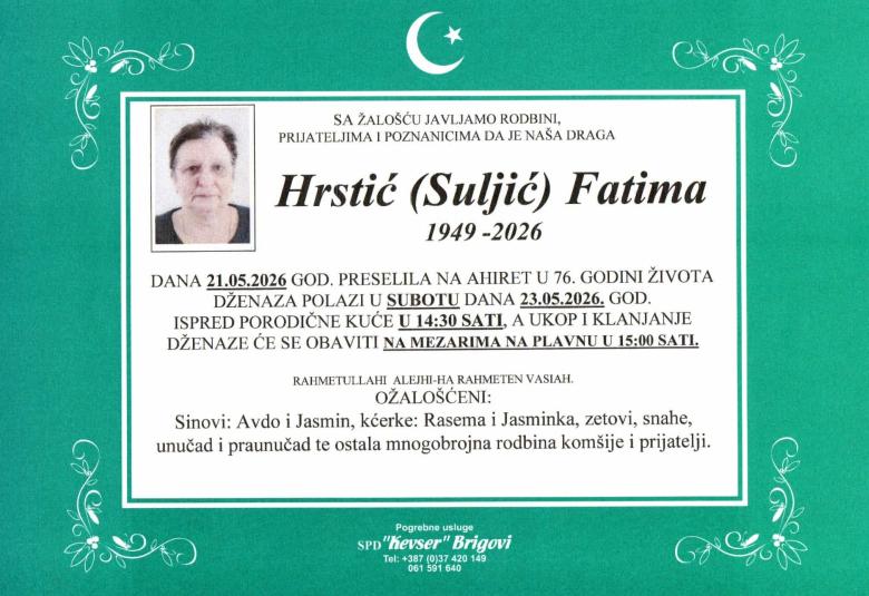 Hrstić (Suljić) Fatima