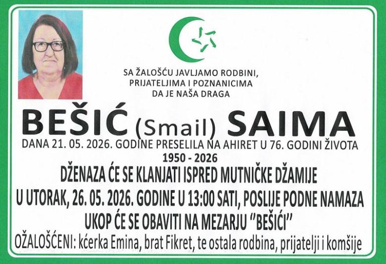 Be&scaron;ić (Smajl) Saima