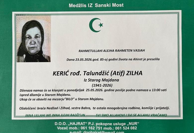 Kerić, rođ. Talundžić, Zilha