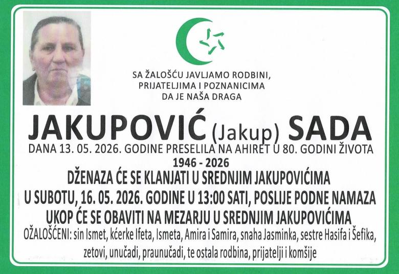 Jakupović (Jakup) Sada