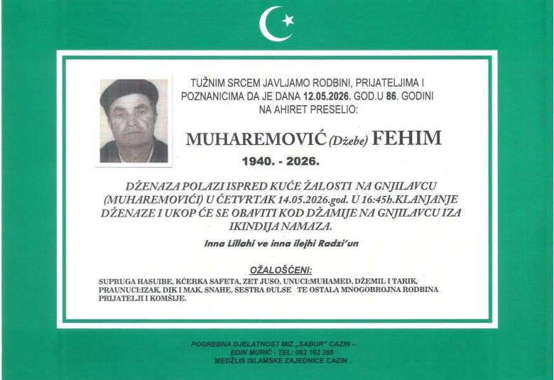 Muharemović (Džebe) Fehim