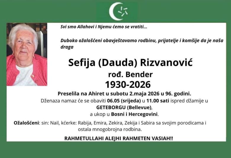 Sefija (Dauda) Rizvanović