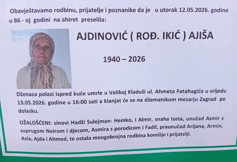 Ajdinović (rođ. Ikić) Aji&scaron;a