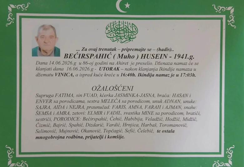 Bećirspahić (Muho) Husein