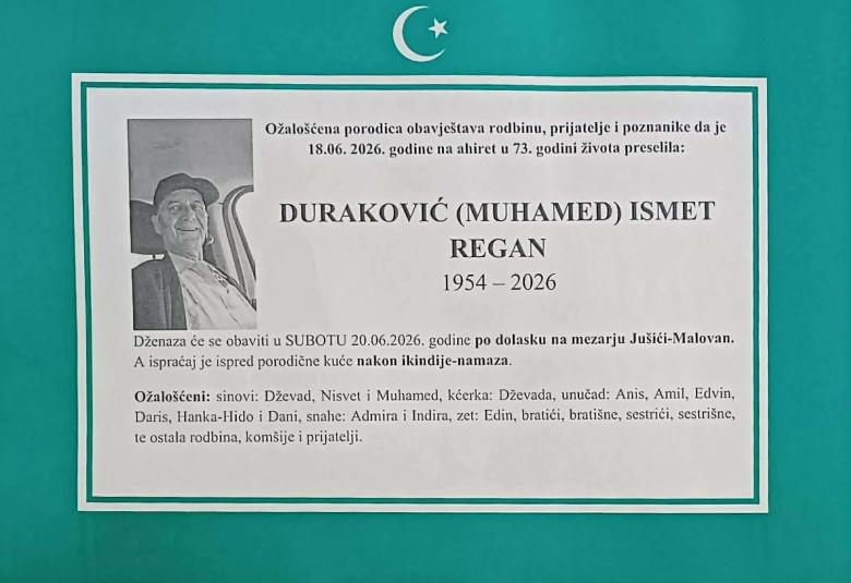Duraković (Muhamed) Ismet Regan
