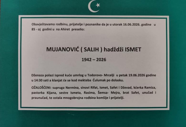 Mujanović (Salih) hadži Ismet
