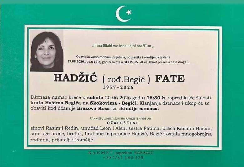 Hadžić (rođ. Begić) Fate