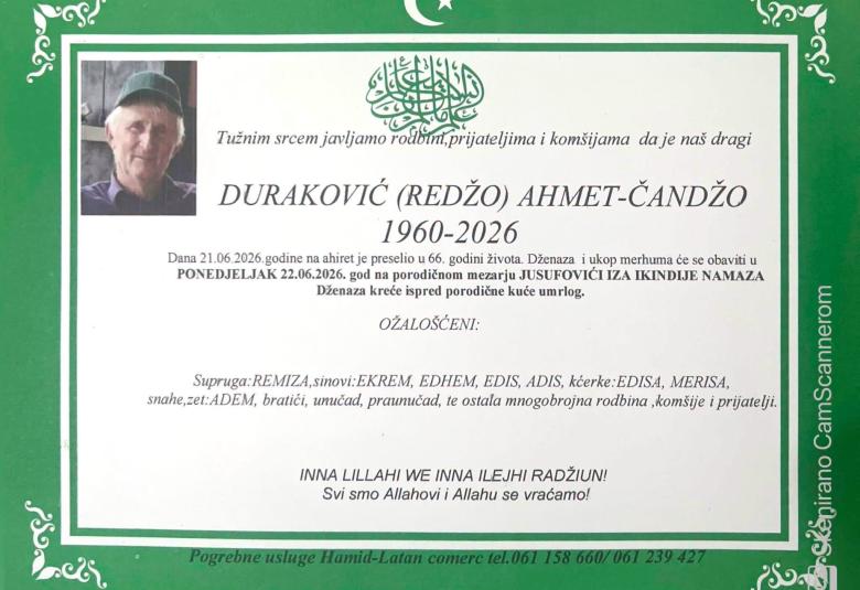 Duraković (Redžo) Ahmet-Čandžo