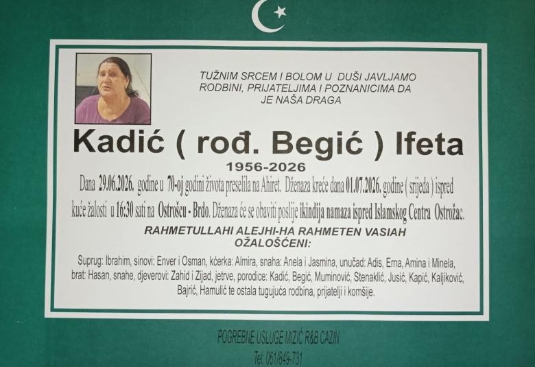 Kadić (rođ. Begić) Ifeta