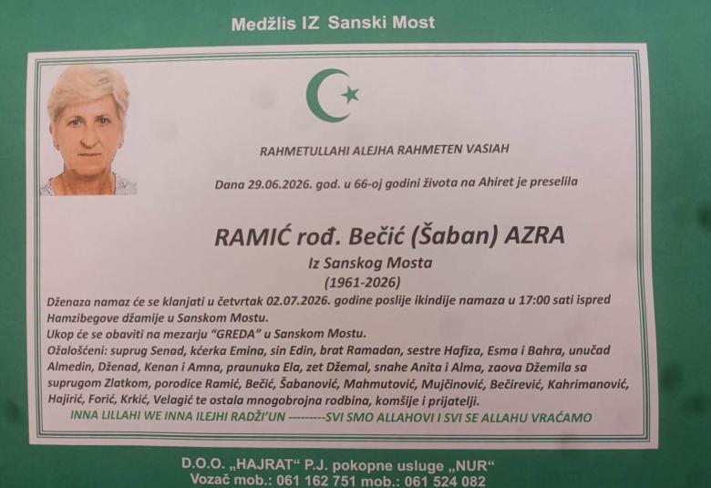 Ramić rođ. Bečić (&Scaron;aban) Azra