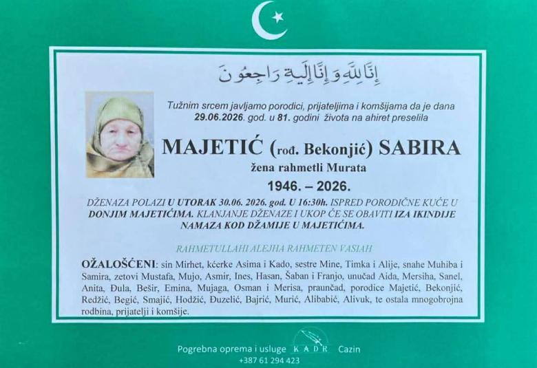 Majetić (rođ. Bekonjić) Sabira