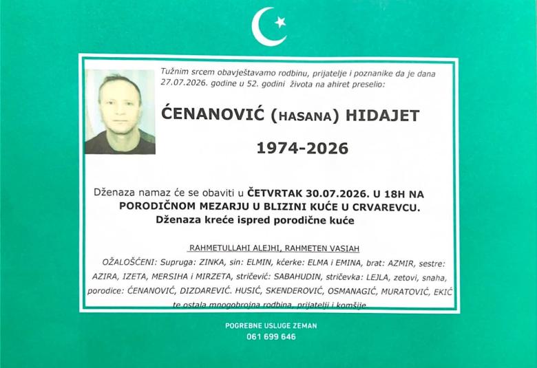 Ćenanović (Hasana) Hidajet