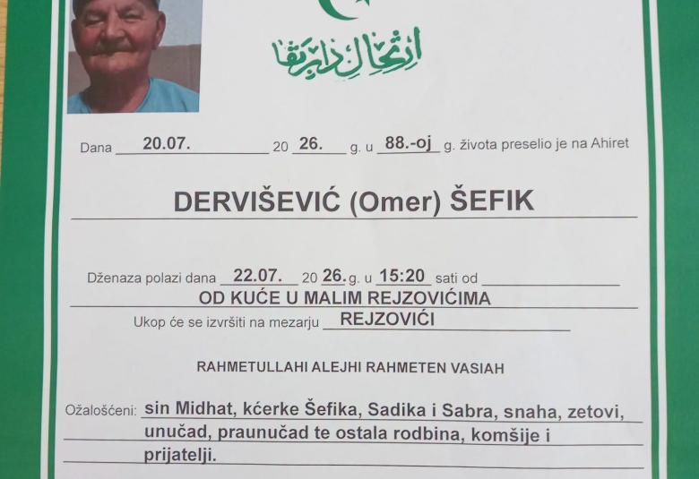 Dervi&scaron;ević (Omer) &Scaron;efik