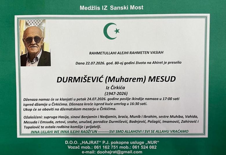 Durmi&scaron;ević (Muharem) Mesud