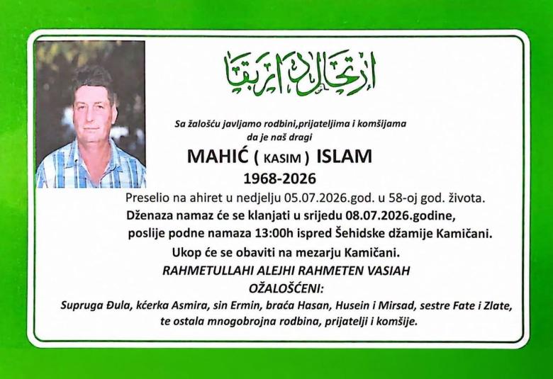 Mahić (Kasim) Islam