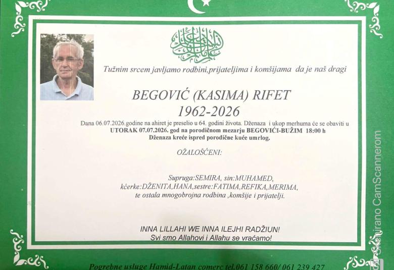 Begović (Kasima) Rifet