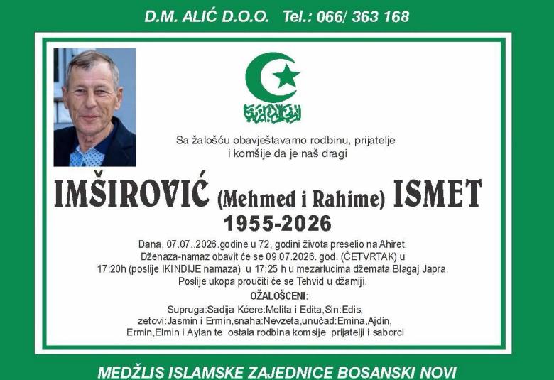 Im&scaron;irović (Mehmed i Rahime) Ismet