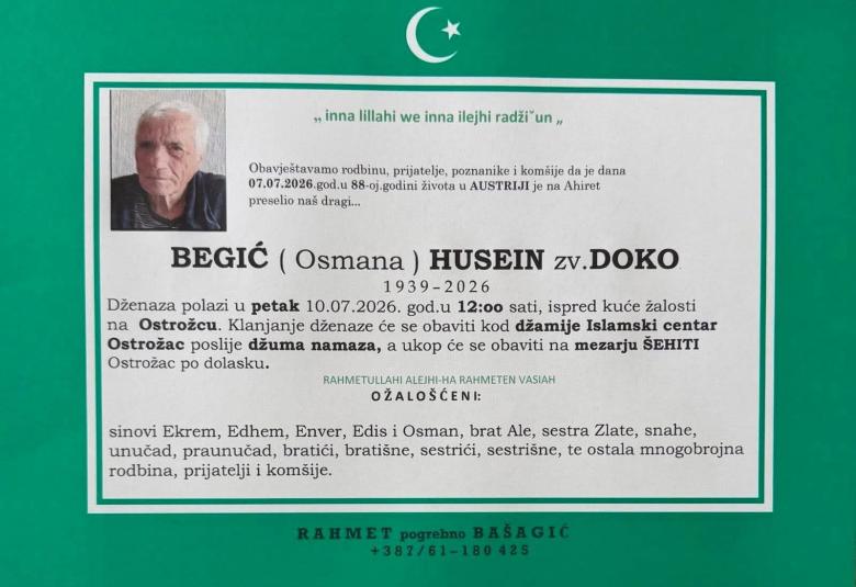 Begić (Osmana) Husein zv. Doko