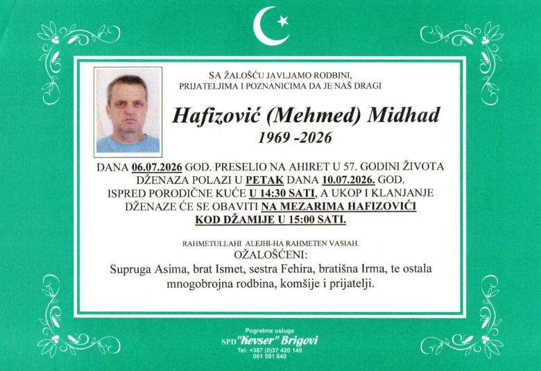 Hafizović (Mehmed) Midhad