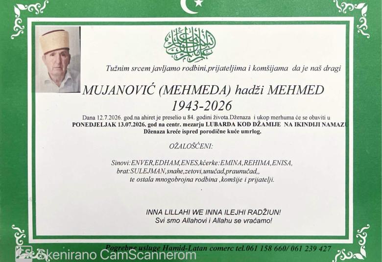 Mujanović (Mehmeda) hadži Mehmed