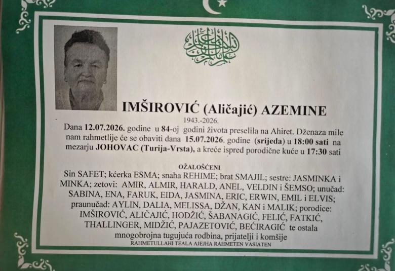 Im&scaron;irović (Aličajić) Azemine