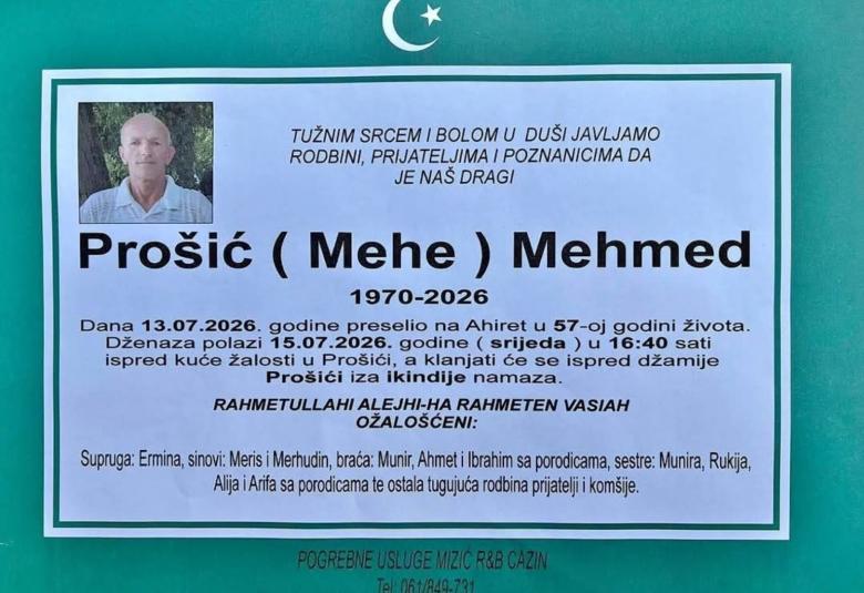 Pro&scaron;ić (Mehe) Mehmed