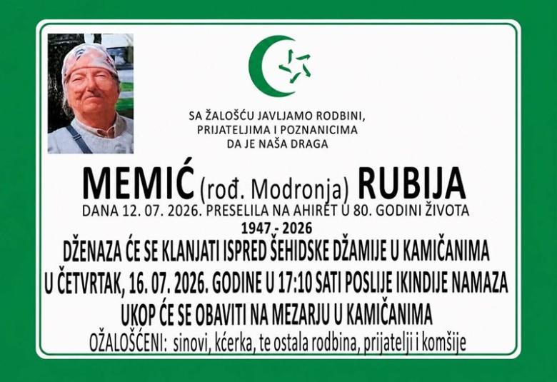 Memić (rođ. Modronja) Rubija