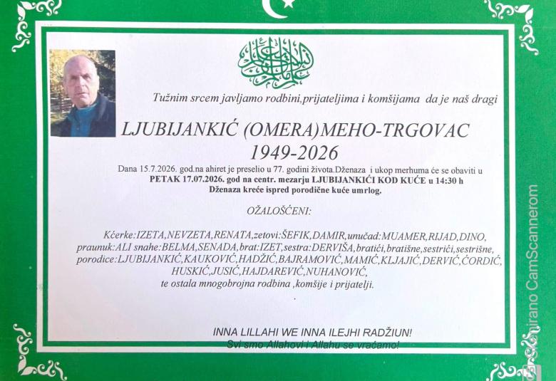 Ljubijankić (Omera) Meho &ndash; Trgovac
