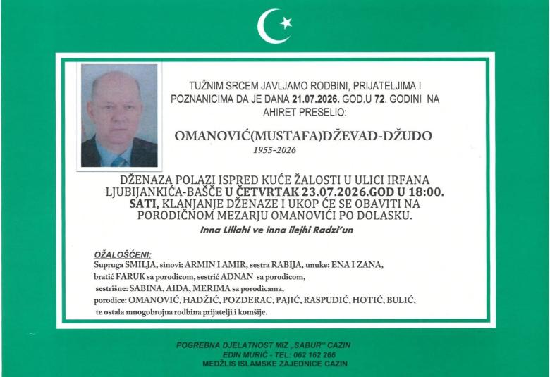 Omanović (Mustafa) Dževad &ndash; Džudo