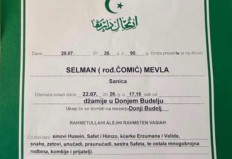 Selman (rođ. Čomić) Mevla