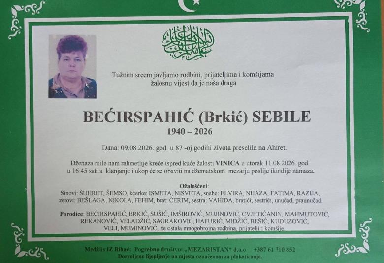 Bećirspahić (Brkić) Sebile