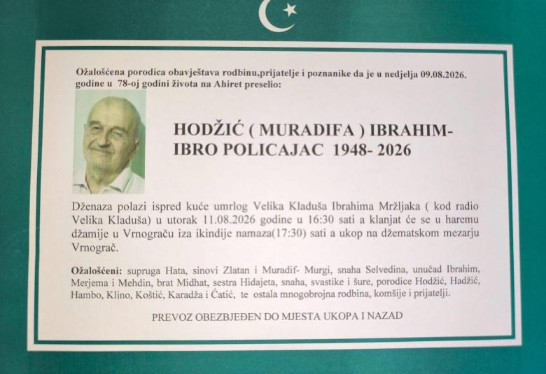 Hodžić (Muradifa) Ibrahim &ndash; Ibro Policajac