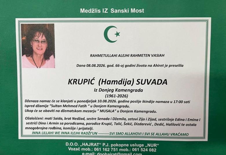Krupić (Hamdija) Suvada