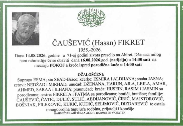 Čau&scaron;ević (Hasan) Fikret
