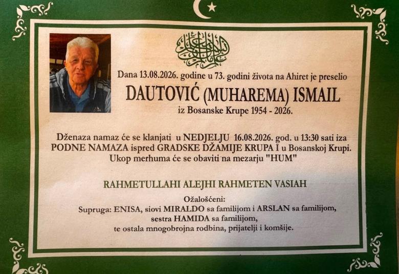 Dautović (Muharema) Ismail