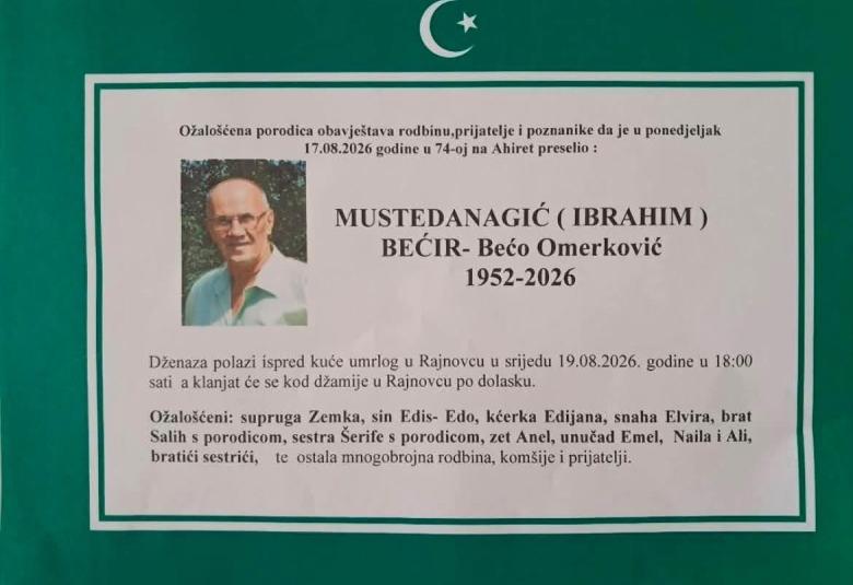 Mustedanagić (Ibrahim) Bećir &ndash; Bećo Omerković