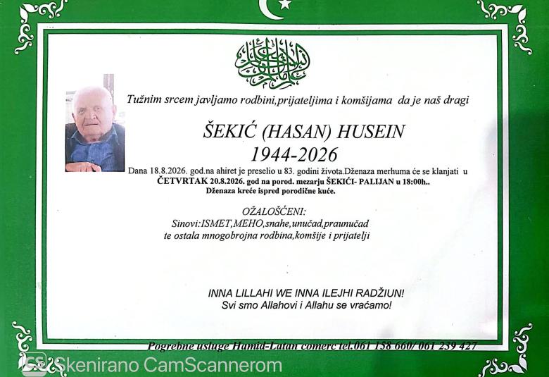 &Scaron;ekić (Hasan) Husein