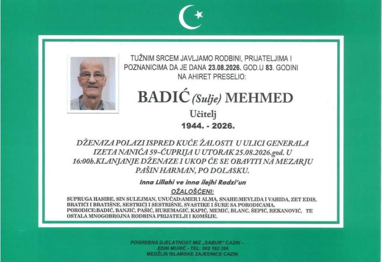 Badić (Sulje) Mehmed