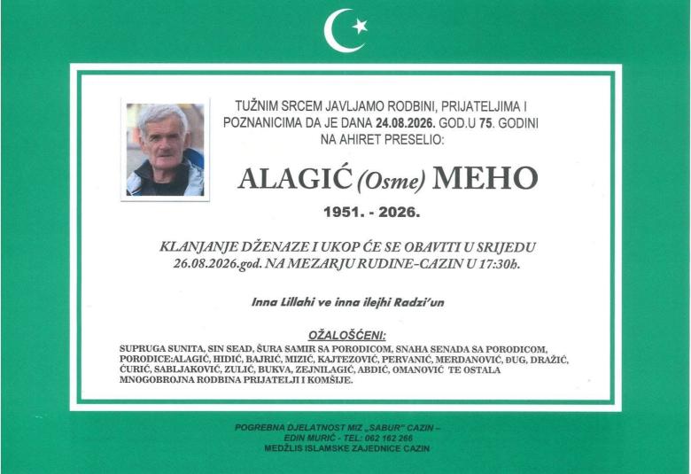Alagić (Osme) Meho